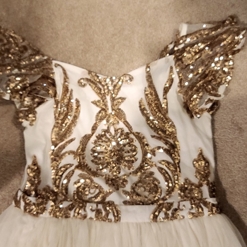 Gold sequin Joyfolie gown 10